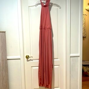 LOVE CULTURE mauve jumpsuit! BrandNEW halter w/braided belting Never worn w/tag